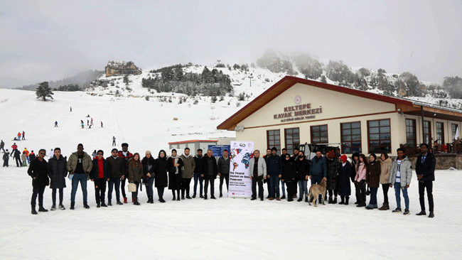 ‘DIŞ TİCARET ELÇİLERİ’ KELTEPE KAYAK MERKEZİ’Nİ GEZDİ