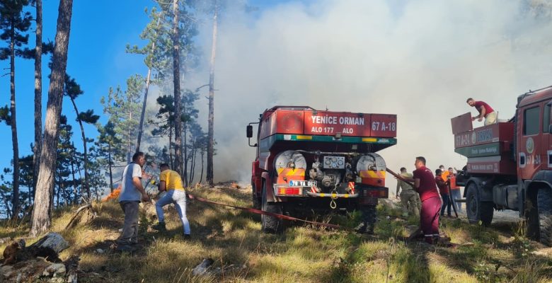 OVACIK’TAKİ ORMAN YANGINI 5 SAAT SONRA KONTROL ALTINA ALINDI