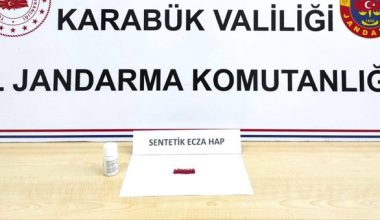 SENTETİK HAPLA YAKALANAN ŞÜPHELİ GÖZALTINA ALINDI