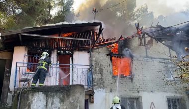 YANGINA MÜDAHALE EDEN İTFAİYECİLERİN ZOR ANLAR YAŞADI